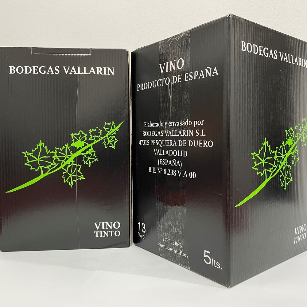 BOX 5 L VALLARIN CRIANZA - El Majuelo de Carlos, Tienda de Vino